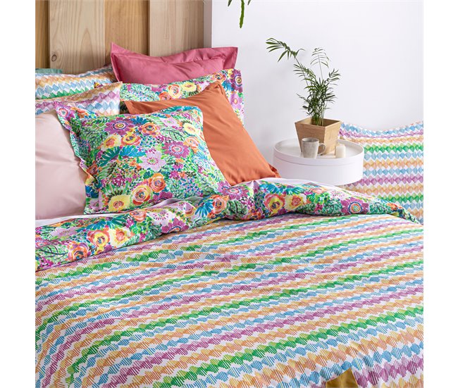 Funda nórdica reversible de algodón LOLA 