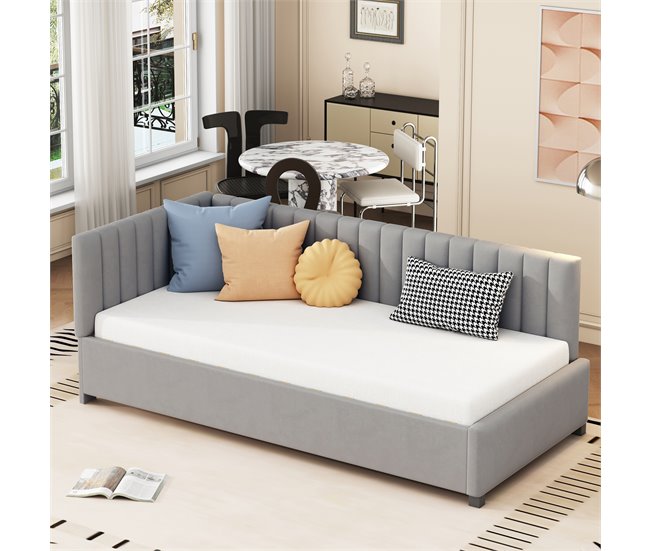 Camas individuales 97x197 Gris