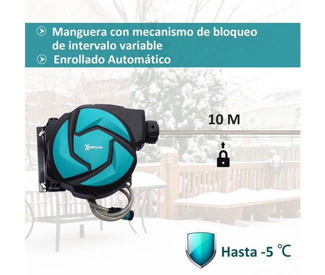 Carrete para Manguera PP, Plástico DURHAND Multicolor