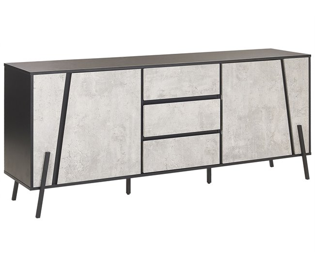 Beliani Aparador BLACKPOOL 177 Gris