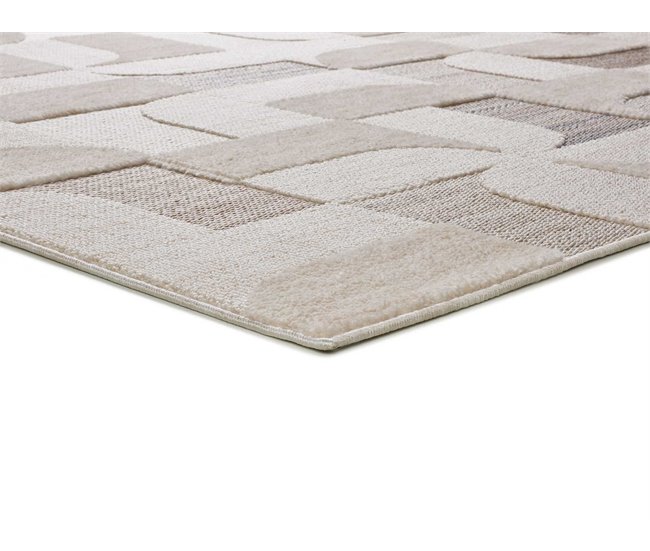 Alfombra con relieve de estilo étnico ELEMENT - ATTICGO 137x200 Beige