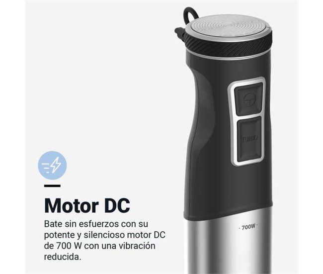 Batidora de Mano  700W | UNIVERSALBLUE Negro/ Inox