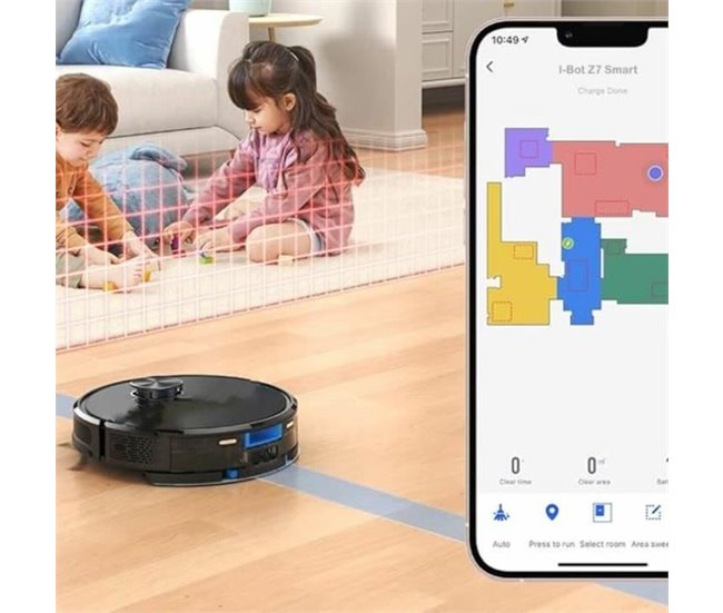 Robot Aspirador I-Bot Z7 Negro