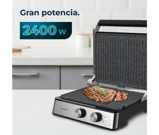 Cecotec Parrilla eléctrica PARRILLA ELÉCTRICA ROCK'NGRILL BLAZE Aluminio