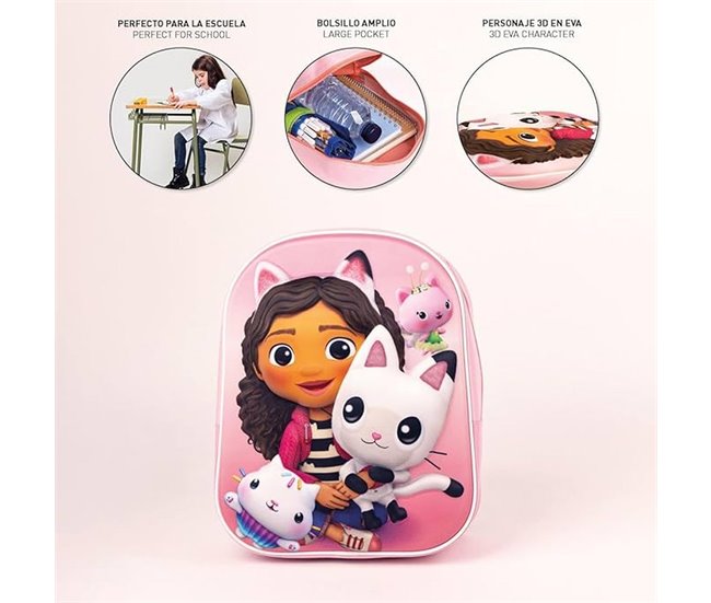 MOCHILA INFANTIL 3D GABBY'S DOLLHOUSE Multicolor