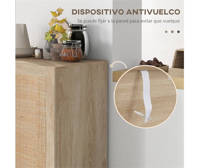 Armario de Salón Melamina de Madera HOMCOM Marron