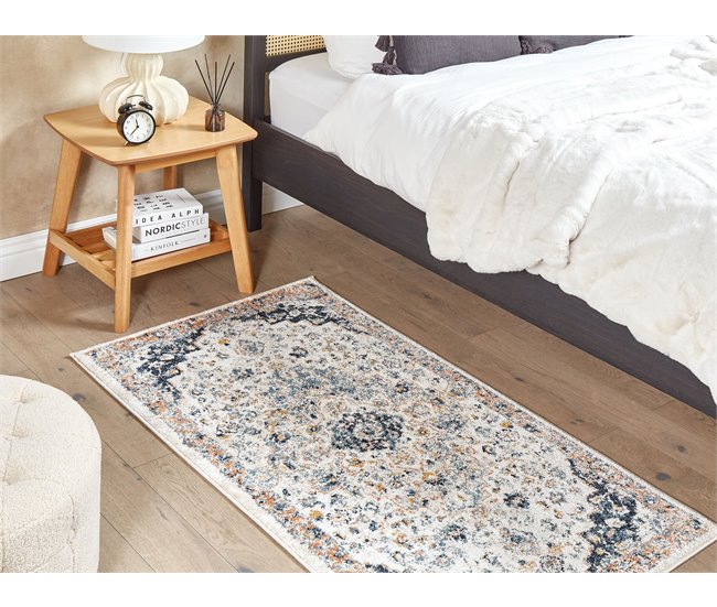 Beliani Alfombra de pelo corto HERMON 80x150 Multicolor