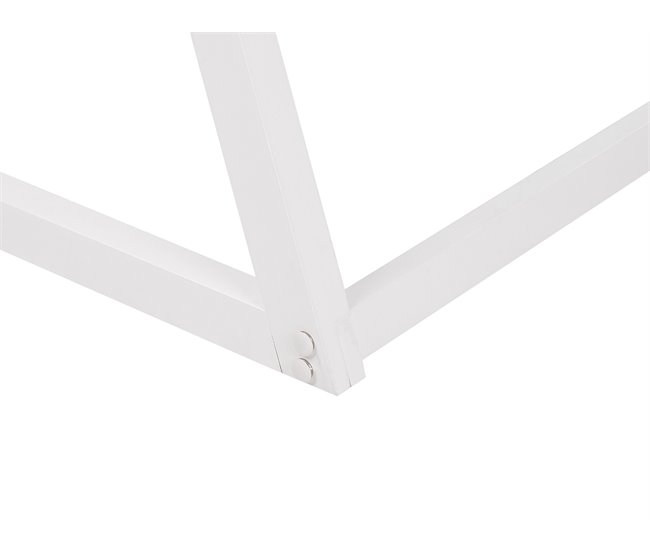 Beliani Estructura de cama Madera de pino SAURAT 94x206 Blanco