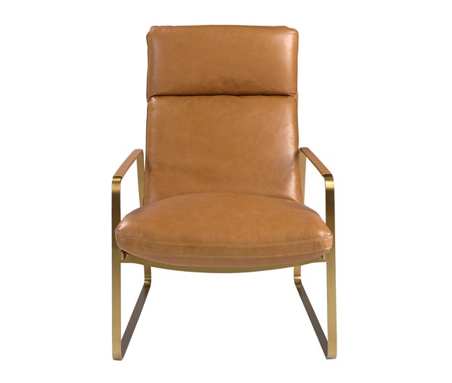 ANGEL CERDA Sillón piel camel Camel