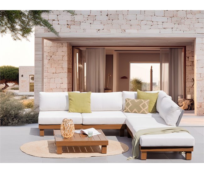 Beliani Conjunto longue SANZA Blanco