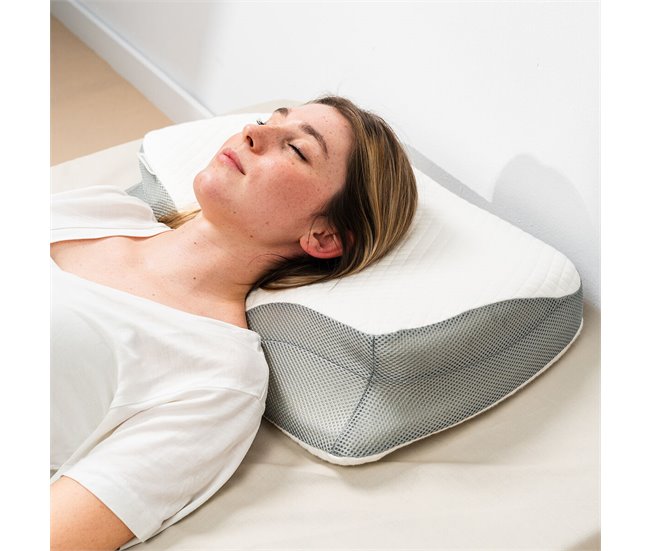 Almohada Cervical Ergonómica 3 en 1 Blanco