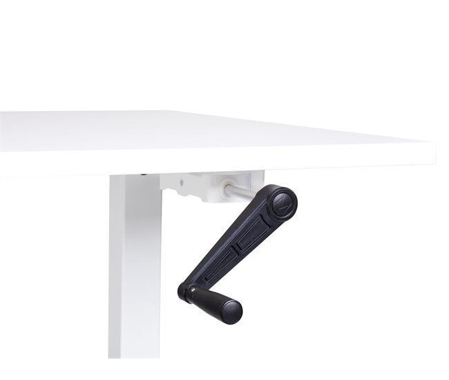 Beliani Escritorio ajustable DESTIN III 120x72 Blanco