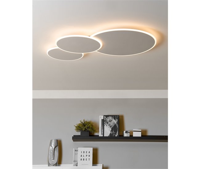 Beliani Lámpara de techo GABRIK Blanco