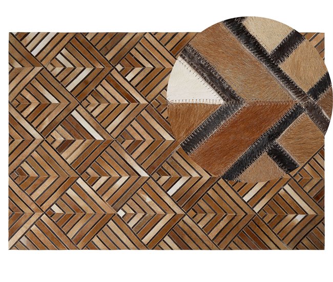 Beliani Alfombra de pelo corto TEKIR 140x200 Beige