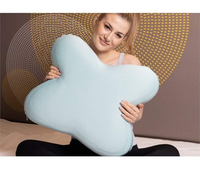 Almohada Forma de Mariposa con Gel Refrescante Verde