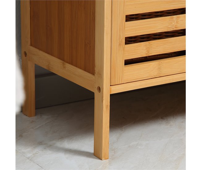 Armario de Baño Bambú kleankin, hogar - baño Marron