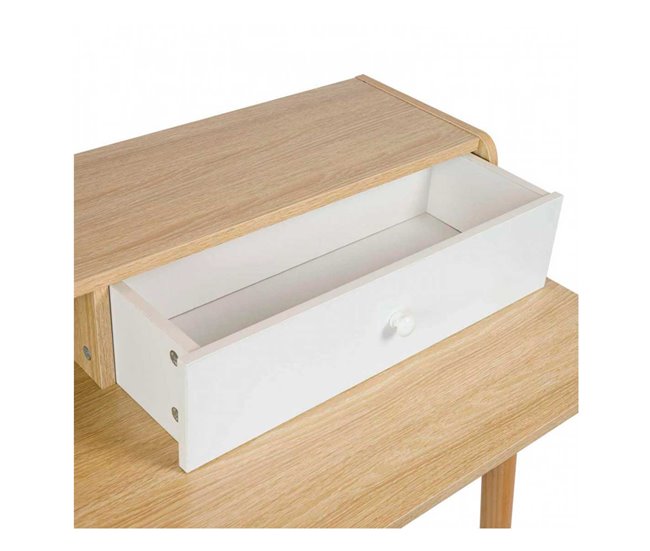 Escritorio Vintage Thinia Home Natural/ Blanco