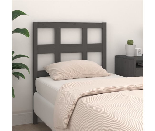 Cabecero cama - Mueble cabecero 80 Gris
