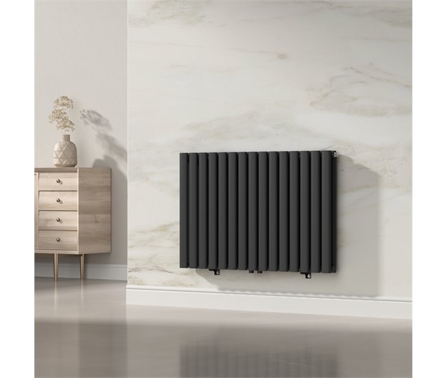 Radiador de panel Nore de Diseño doble capa tubular acero Negro