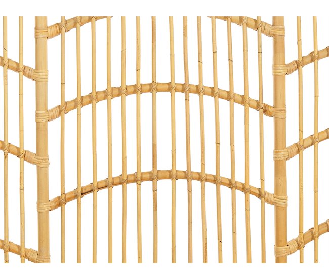 Beliani Cama Ratán DOMEYROT 147x207 Marron