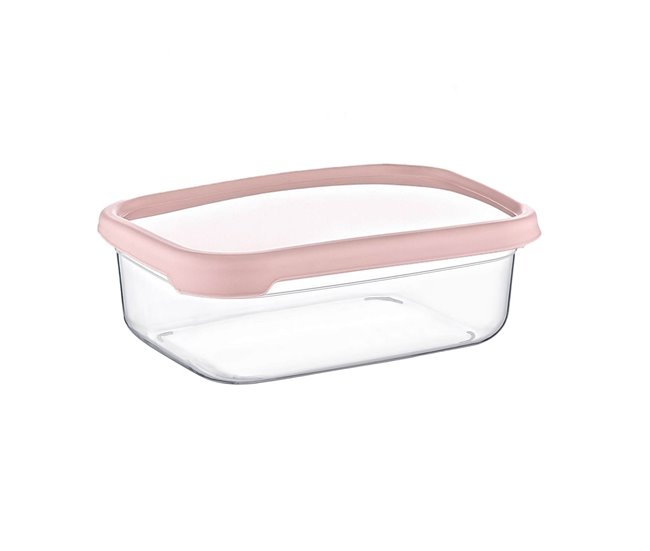Set 3 Recipientes Rectangular Herméticos para Alimentos 7house Rosa