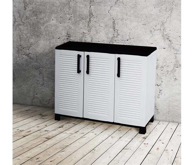 Armario exterior en PVC Gris
