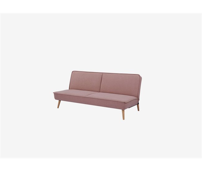 Sofá cama ROSI 3 plazas color rosa Rosa