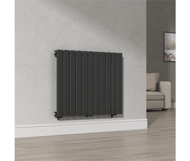 Radiador de panel Nore de Diseño monocapa tubular acero Blanco