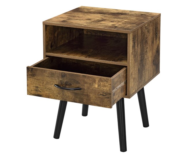 Mesa de Noche Gävle con Cajón aglomerado/madera 42 Madera