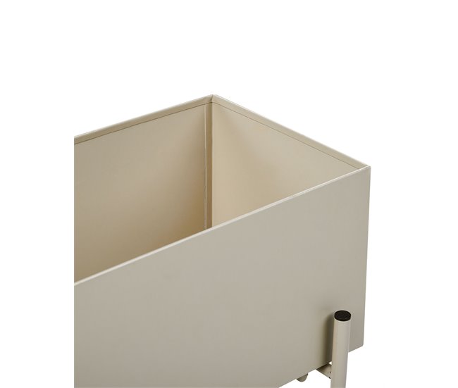 Beliani Maceta con patas VINCA Beige