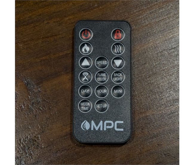 Chimenea de Suelo con Quemador de 1500w Mpc Camino Caldera Negro