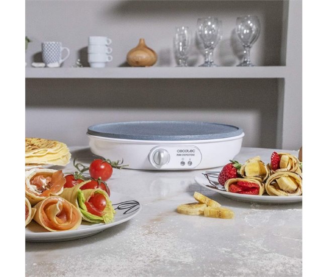 Crepera Fun Crepestone Cecotec Blanco