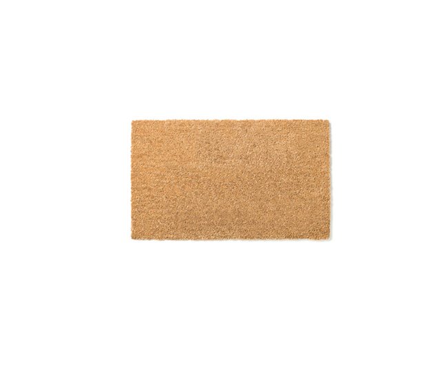 Acomoda Textil – Felpudo de Coco Natural Ecológico, Resistente y Antideslizante, Ideal para Interior y Exterior de Hogar, Oficina, Puertas y Jardín. 45x80 Marron