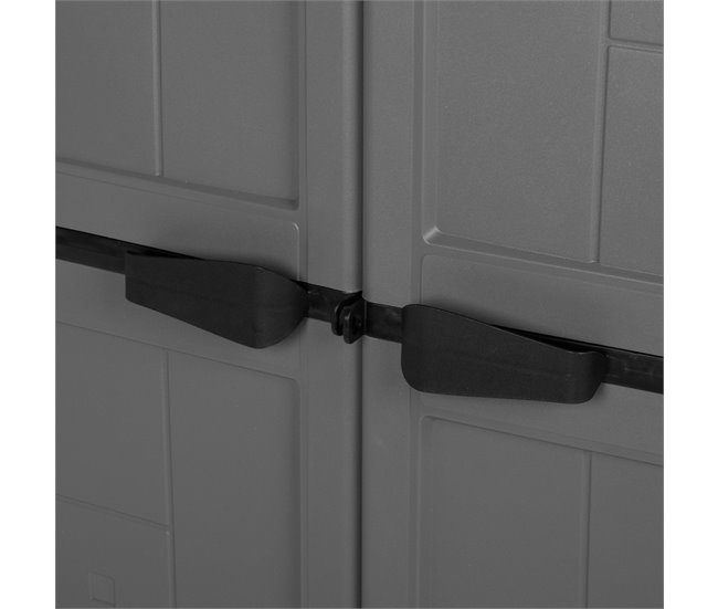 Curver Armario alto resina 3 estantes Gris