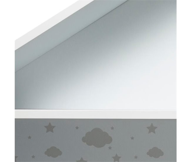 WELL HOME - Mueble infantil de almacenamiento de 2 compartimento Blanco