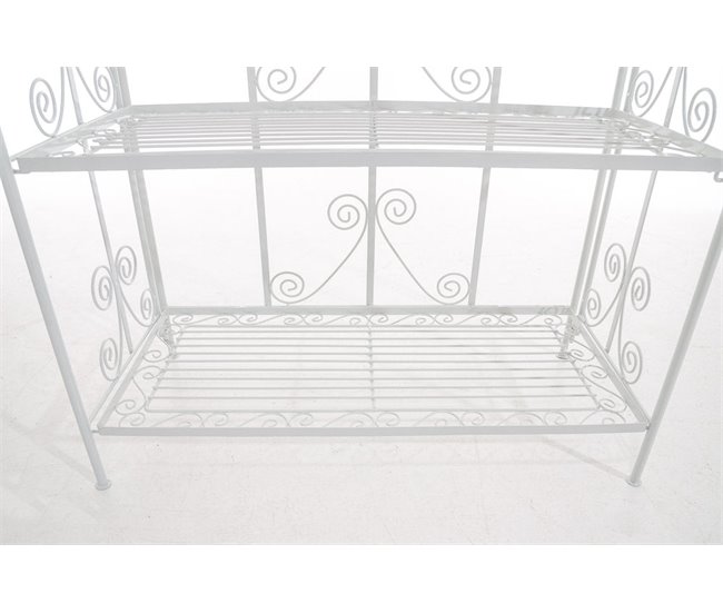 Estantería de 5 niveles para balcón, terraza y salón Blanco