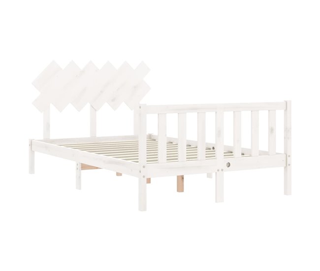 Estructura de cama 135x190 Blanco