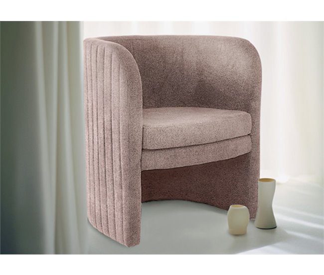Sillón modelo HEBE decorativo Rosa