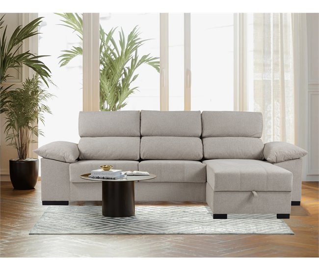 Chaise longue LUCAS Beige