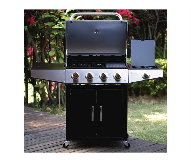 Barbacoa a gas Negro