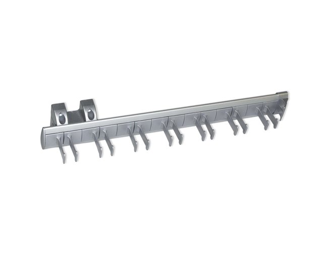 Porta Cinturones Self Extraíble Organizador Armario Gris