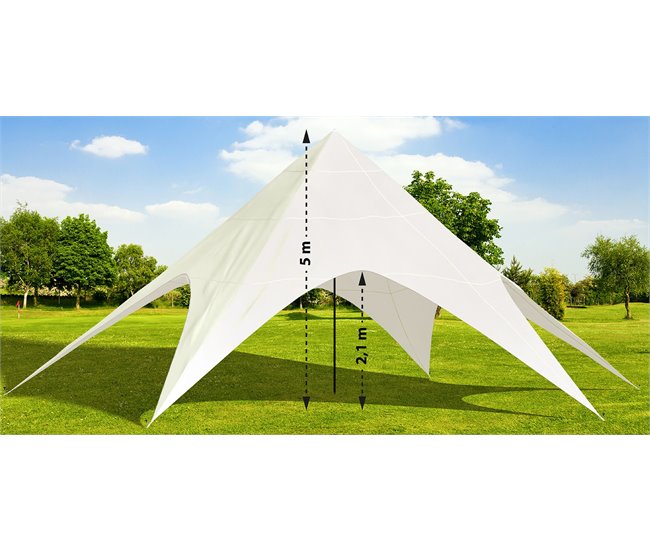 Carpa de estrella - Plástico Crema