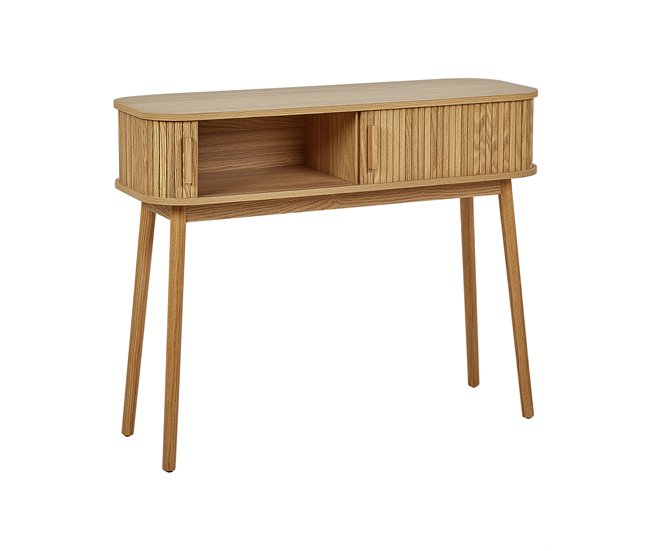 Beliani Mesa auxiliar SELAH Madera Clara