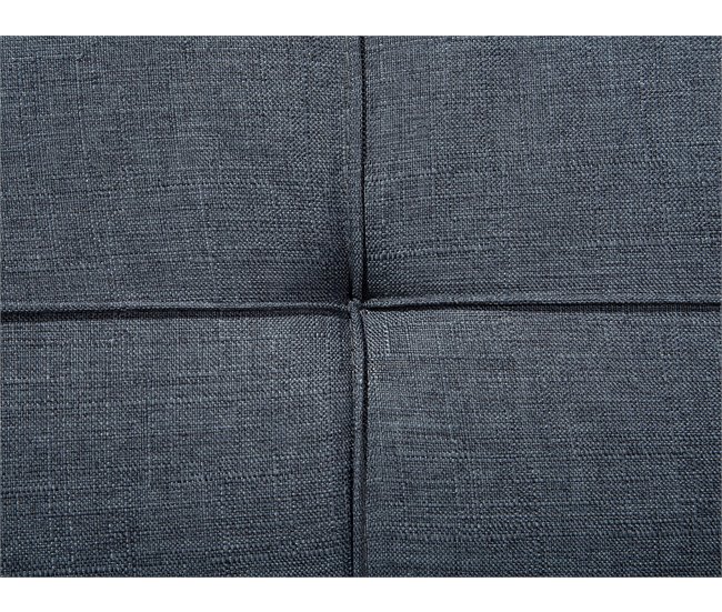 Beliani Sofá de 3 plazas Poliéster RONNE Azul Marino