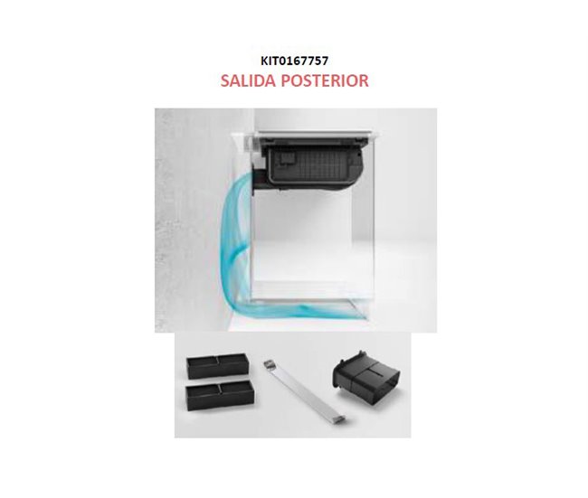 Kit de instalación filtrante ELICA Kit0180522 Negro
