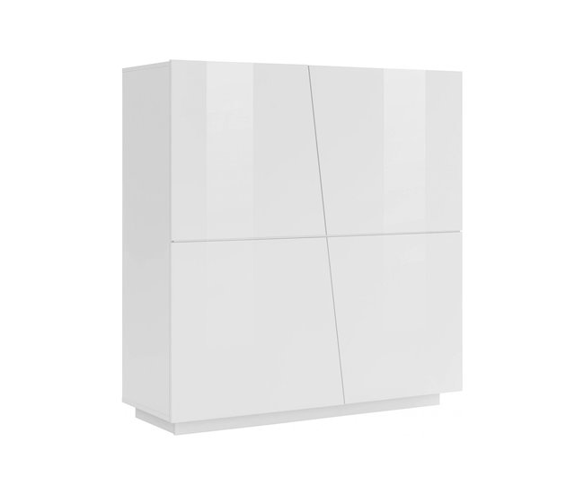 Cómoda efecto madera 120 Blanco