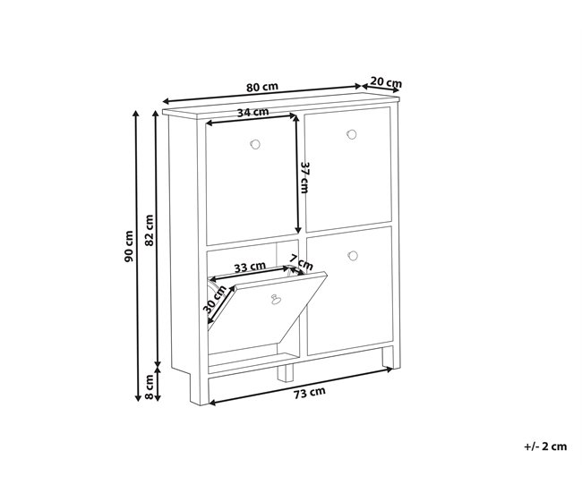Beliani Zapatero GIBSON Blanco