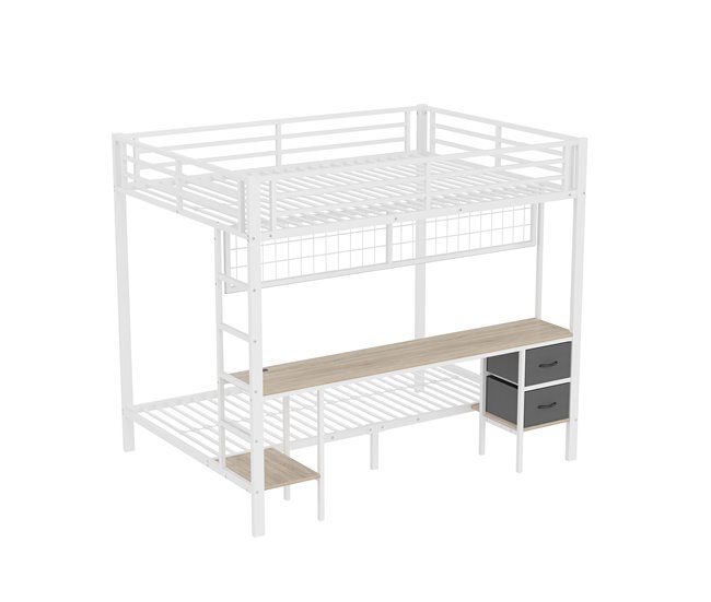 Cama litera 145x204 Blanco