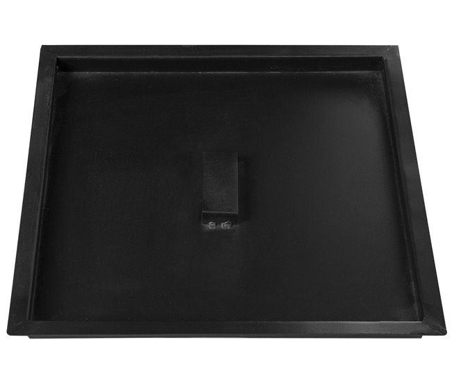 Beliani Fogón de madera YATE Negro