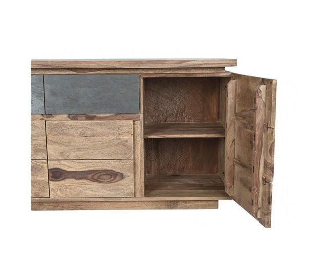 Aparador Gris/ Madera